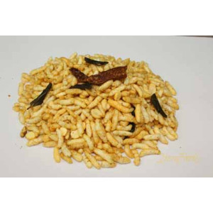 Garlic Masala Puffed Rice (Garlic Masala Poori)